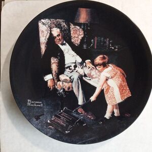 The Dreamer Collector Plate by Norman Rockwell In Box Hàs Paperwork